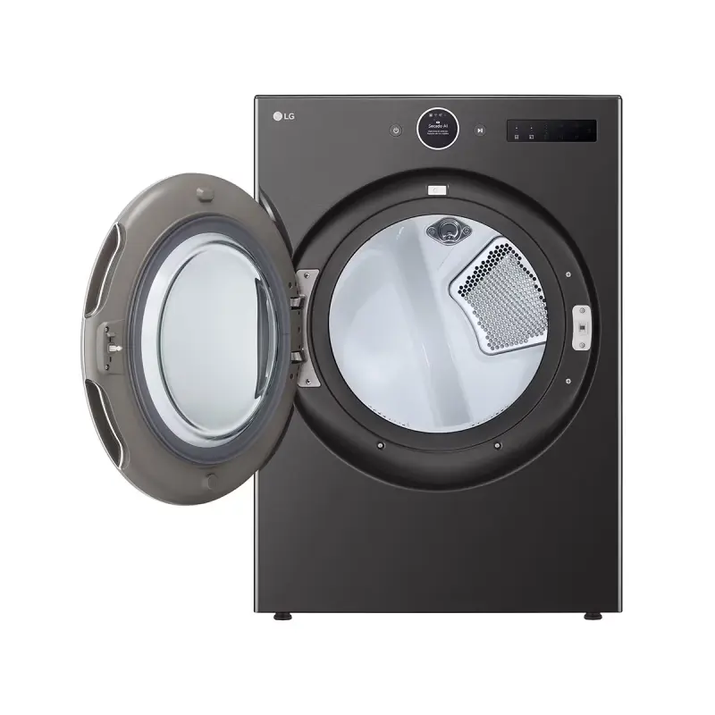 Lg SECADORA A GAS DE CARGA FRONTAL 22KG NEGRO THINQ DF74BFXS6